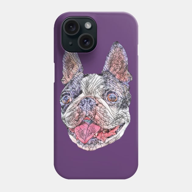 Boston Bull Terrier Phone Case by DoggyStyles