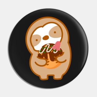 Cute Takoyaki Sloth Pin