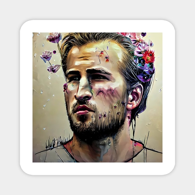 Face of Harry Kane Magnet by bogfl