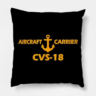 Aircraft Carrier Uss Wasp Cvs-18 Veterans Day Father Grandpa Pillow