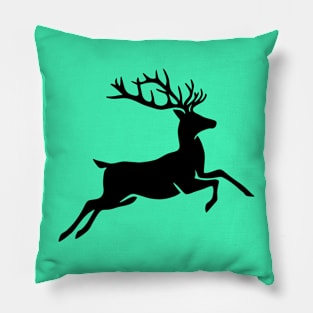 Deer Running Pillow