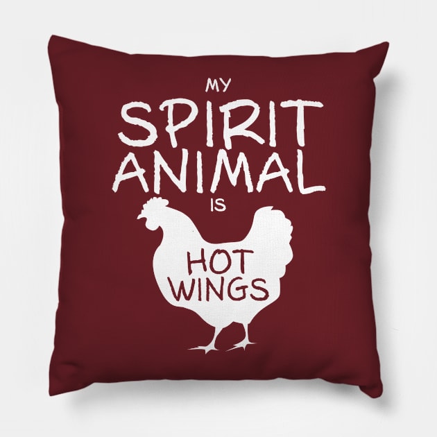 Spirit Animal - Hot Wings Pillow by DubyaTee