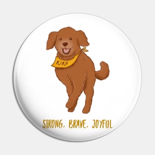 Strong, Brave, Joyful Pin