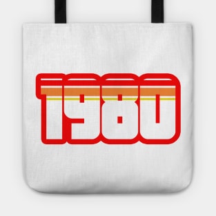 Retro Vintage style 1980 40th Birthday Gift 40 Years Old Tote