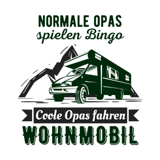 Camping Opa Wohnmobil lustiges Rentner Camper Fun T-Shirt