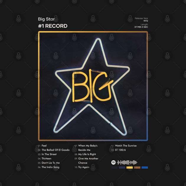 Big Star - #1 Record Tracklist Album by 80sRetro