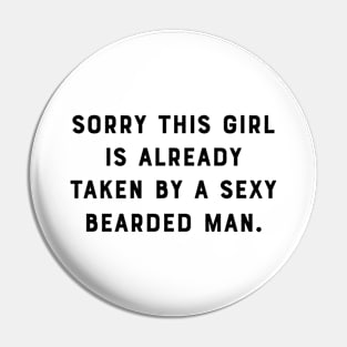 Bearded Man Pin