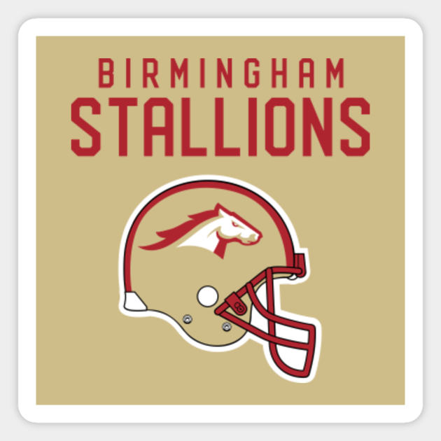 Birmingham Stallions 2022 Throwback Retro Vintage Football Helmet Logo ...