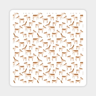 Deer aesthetic pattern Magnet