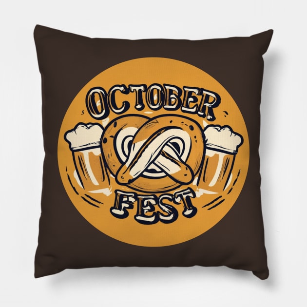 Octoberfest Celebration Pillow by Anke Wonder 