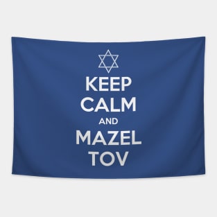 Keep Calm and Mazel Tov Tapestry