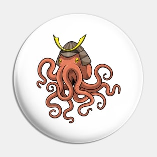 Octopus Samurai Martial arts Pin