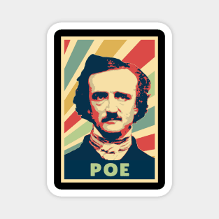 Edgar Allan Poe Vintage Colors Magnet