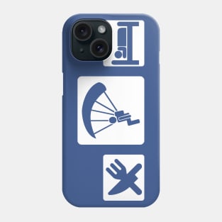 Eat sleep skydive (white) Phone Case