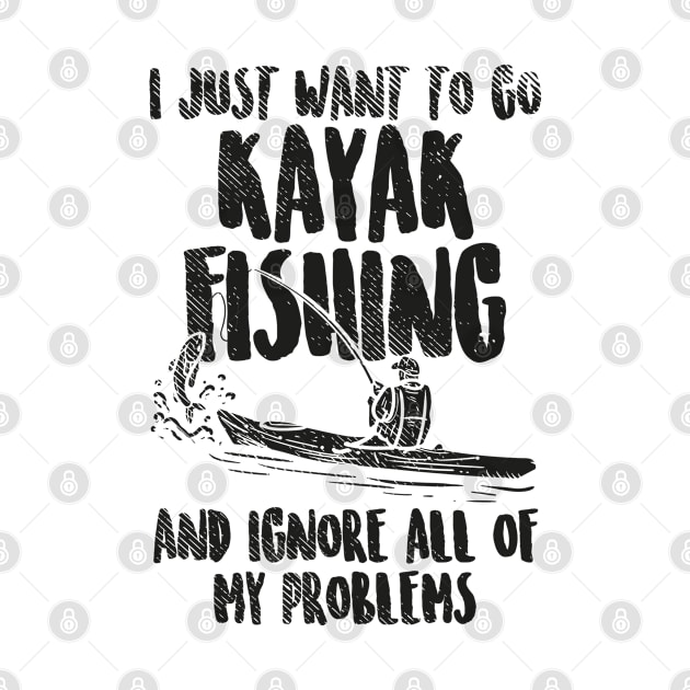 Kayak Anglers Yak Fishing Kayaking fisherman by Tom´s TeeStore