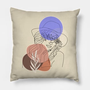 Women illustration Pillow