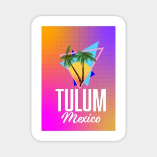 Tulum Mexico travel poster Magnet