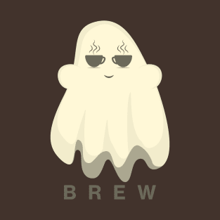 Coffee Cup Eyed Ghost T-Shirt