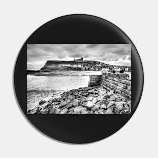 Moody Whitby, Yorkshire, Black And White Pin