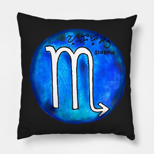 SCORPIO Pillow by tapirot