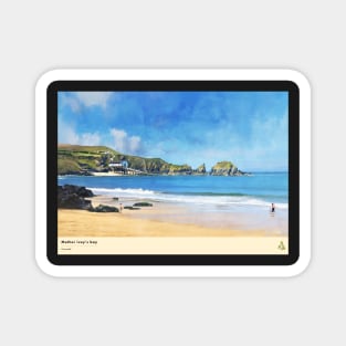 Mother Ivey’s Bay, Cornwall, Travel Poster (Landscape) Magnet