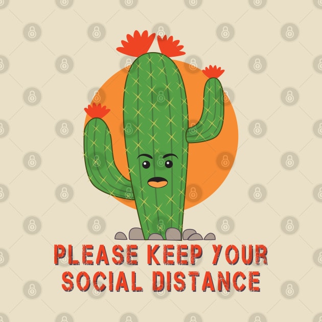 Cactus Social Distancing by Teeman