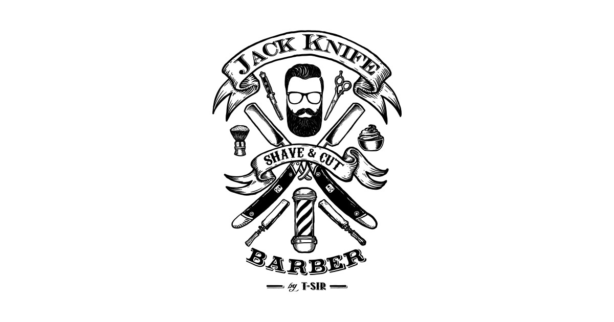 Jack Knife Barber TShirt TeePublic