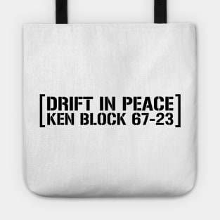 Ken Block Drift In Peace Tote