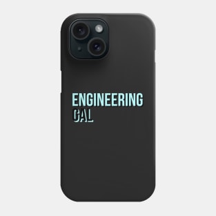 Engineering Gal in black and blue Phone Case