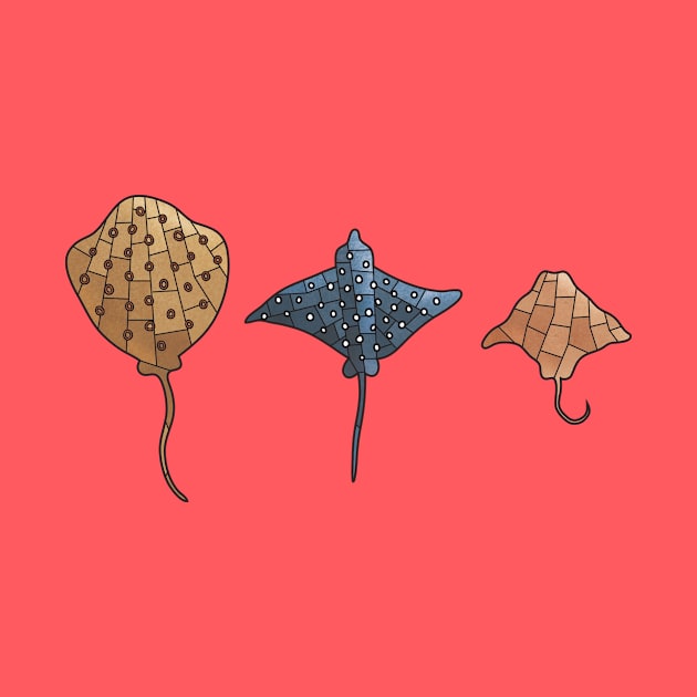 3 Stingrays by DesignsByDoodle