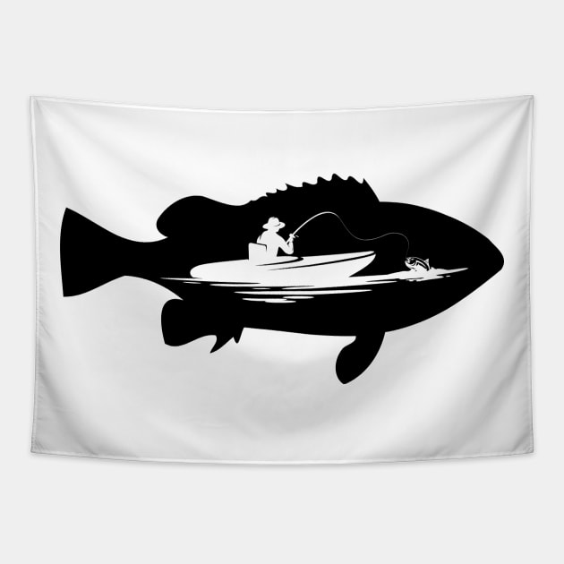 Boat Fishing Tapestry by Wild Catch