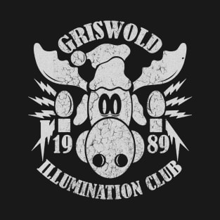 BLACK AND WHITE ILLUMINATION CLUB` T-Shirt