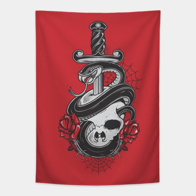 lovers till death Tapestry by Gientescape