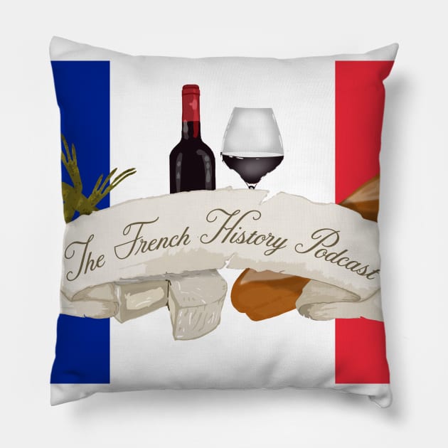 French History Podcast Pillow by GaryGirod