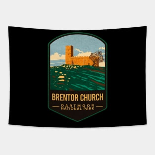 Brentor Church Dartmoor National Park Tapestry