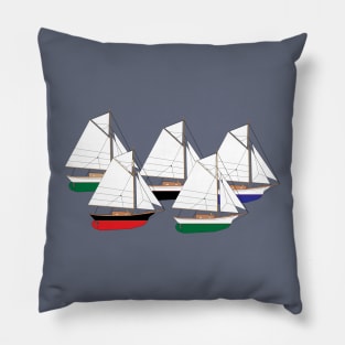 Friendship Sloop Sailboat Pillow