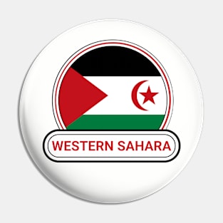 Western Sahara Country Badge - Western Sahara Flag Pin