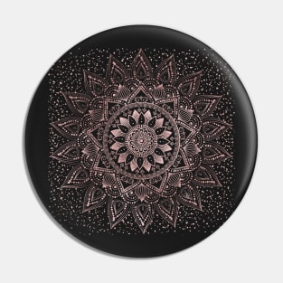 Elegant rose gold mandala dots and marble artwork Pin