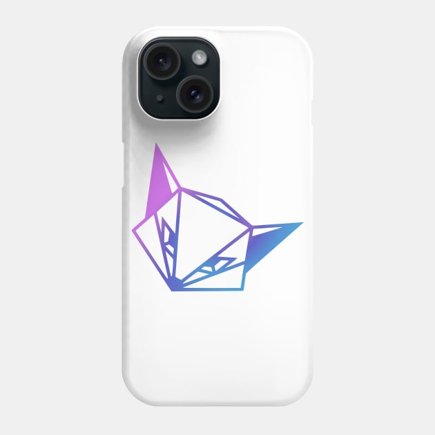 Odd Fox Logo - Pink / Blue Phone Case by RinandRemy