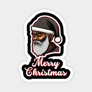 Black Santa, African American Santa Magnet