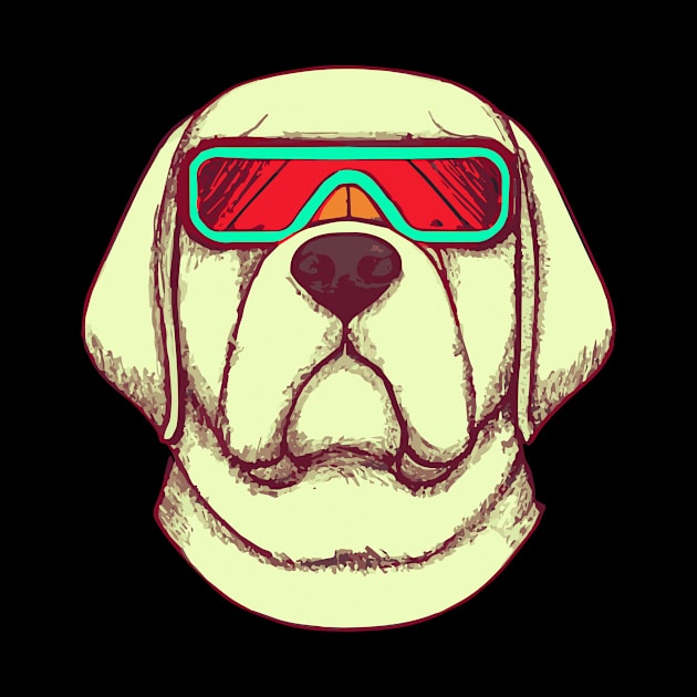 Retrofuturism Labrador Dog Lover Retriever by BetterManufaktur