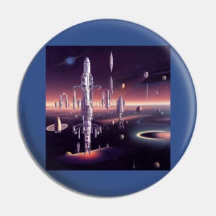 Interplanetary Spaceport Pin