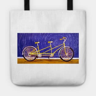 Yellow Tandem Bike Tote