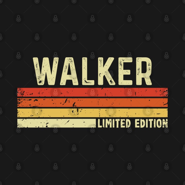 Walker First Name Vintage Retro Gift For Walker by CoolDesignsDz