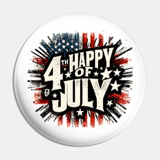 Happy 4th of July Pin