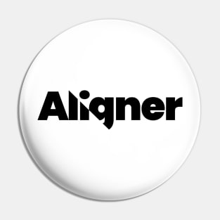 Aligner - A Modern and Creative Typography Design Pin