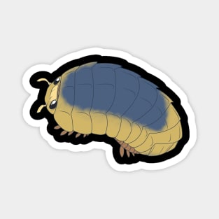 Lemon Blue Isopod Magnet