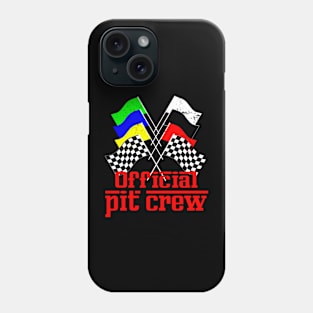 Pit Crew Race Car Party Car Racing Coloured Checkered Flag Racing, Tuner Mechanic Car Lover Enthusiast Gift Idea Phone Case