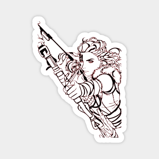 Aloy Horizon Magnet by OtakuPapercraft