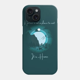 Polar Bears Wonder Silhouette Illustration Phone Case